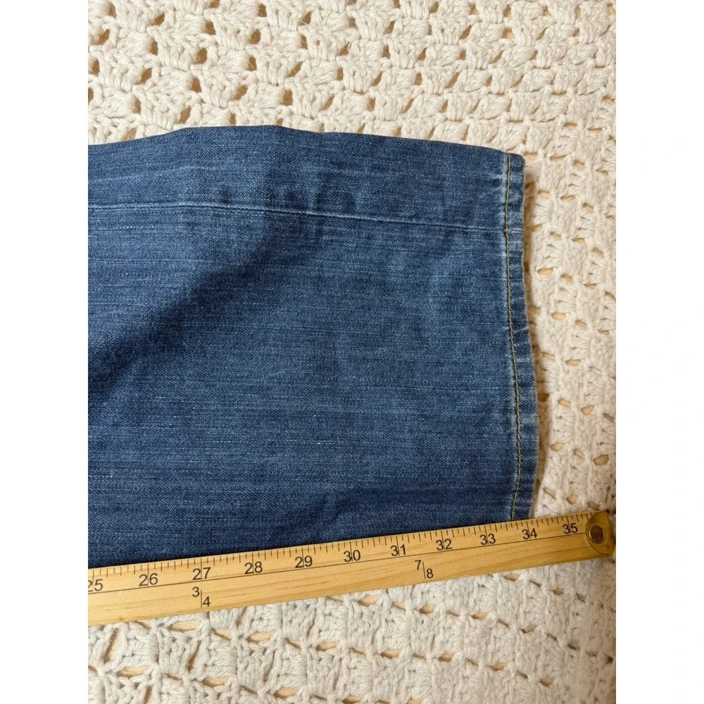 True Religion World Tour Men's Jeans Tag 42 Fits W44 L34 Blue Denim Straight Leg